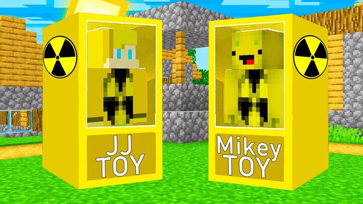 JJ and Mikey Was Caught Inside These Radioactive Toys Boxes in Minecraft ?