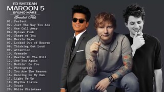 Bruno Mars, Ed Sheeran, Charlie Puth Greatest Hits Songs (2014) Full Playlist HD 🎥