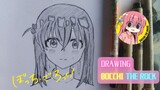 Drawing Bocchi-chan (Hitori Goto) 。Bocchi The Rock (ぼっち・ざ・ろっく!) , just using PENCIL??!
