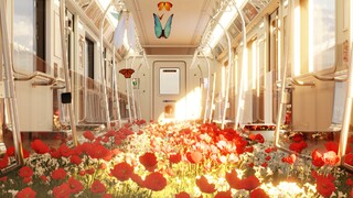 blender花海列车