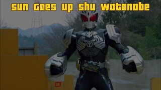 Kamen Rider OOO Insert Song (Sun Goes Up - Shu Watanabe) Lyrics