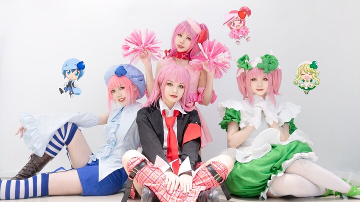 Serangan Amu 4x ~Super Yuppers! Cover lagu lengkap | Cosmic Girls Pilihan | Cosplay Shugo Chara [Neo