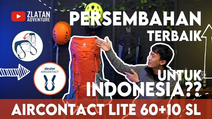 LOGO BARU DEUTER !! FITUR MATERIAL BARU JUGA ?? DEUTER AIR CONTACT LITE 60+10 SL