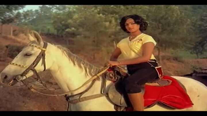 Actress Horse Riding at the Morning