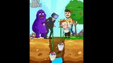 What do you think about this? Mr Best and Grimace Shake Parody | Funny Animation #shorts #story
