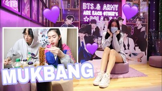 BTS THEMED CAFE IN MANILA💜 + MUKBANG CHURURUT || VLOG#78 JanaRickaFerde