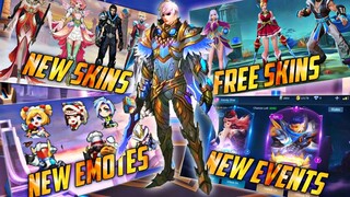 2 FREE SPECIAL SKIN, FREE ELITE SKIN, FREE DIAMONDS, GUSION NEW SKIN, ALL NEW SKINS, NEW EMOTES|MLBB