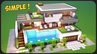 Cara Membuat Rumah Modern Simple 3 Lantai ! || Minecraft Modern Pt.84