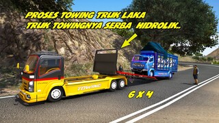 EVAKUASI TRUK KECELAKAAN PAKAI TRUK TOWING GANTENG