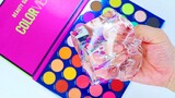 [DIY]Transparent slime mixed with eyeshadow palette