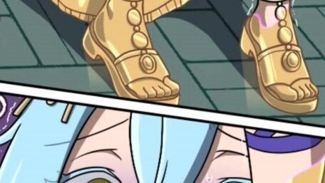 The girl was metalized after being exposed to light