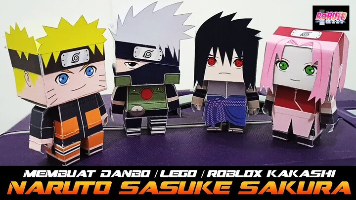 MEMBUAT DANBO/LEGO/ROBLOX NARUTO SASUKE SAKURA KAKASHI