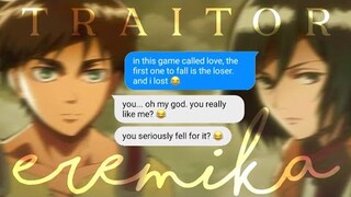 mikasa confesses to player eren | based on a true story [aot]