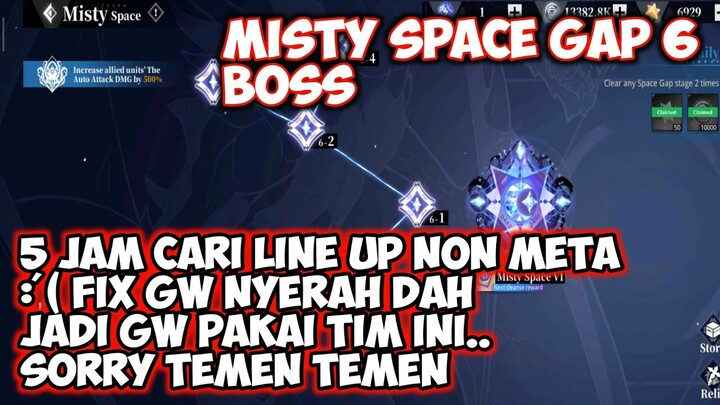 5 jam cari line up dan menyerah space gap 6 tensura king of monsters