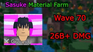 Sasuke 6 Star Material Farm Strat | All Star Tower Defense