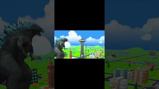 Anh Đen xì xì giải cứu trái đất khỏi con quái vật Godzilla 🥶 #shorts