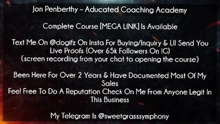 Jon Penberthy Course Aducated Coaching Academy download