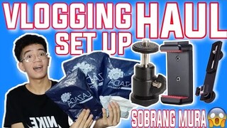 VLOGGING SET UP HAUL FROM LAZADA! (SOBRANG MURA😍) TAGALOG