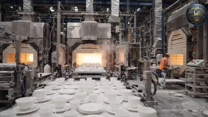 Inside a Modern USA Factory _ Animal Bones Recycled into Premium Dish Set Produc