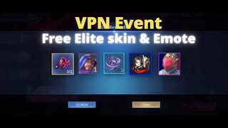 CLAIM FREE SKIN & EMOTE USING VPN  NO NEED TO RECHARGE | MLBB NEW EVENT | Mobile Legends: Bang Bang