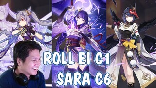 Lấy Ei C1 + Sara C6 Ngày Cuối Banner... Keqing Quyết Ko Nhường Show - Genshin Impact