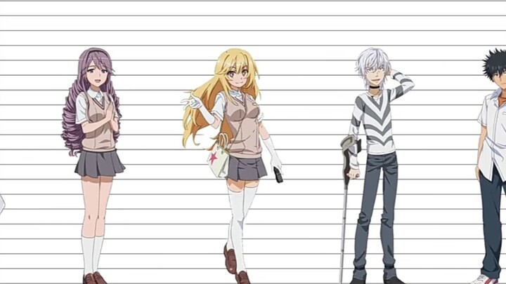【Magic Ban❌Super Cannon】Character height ranking, Sister Cannon is my ideal girlfriend height wow