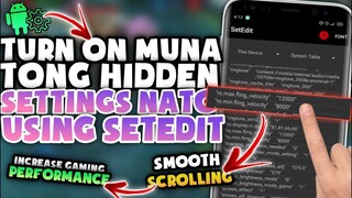 HIDDEN SETTINGS!! Enable Natin Ang Smooth Touch Anti Delay Ng Phone Mo!!