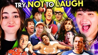 Adam Sandler's Funniest Moments! | Gen Z & Millennials Try Not To Laugh Challenge