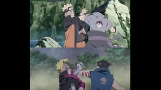 [Naruto] Kawaki VS Boruto, Sasuke VS Naruto so sánh cốt truyện trận chiến cuối cùng