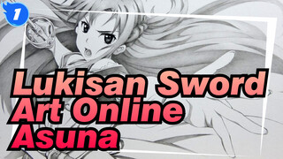 90mnt untuk menggambar sketsa Asuna | Lukisan Sword Art Online_1