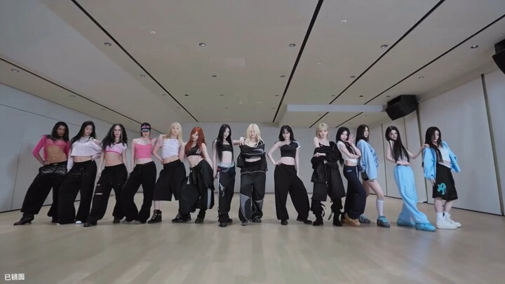 ห้องซ้อมกระจกเพลงร่วมกัน “ICONIC BY MISTAKE” ของ LE SSERAFIM+ILLIT+KATSEYE