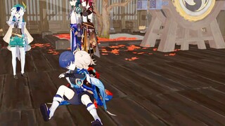 [Genshin Impact MMD/Fengsan] Huh, itu hanya Nantong yang licik (menganiaya versi Fengnan lainnya)