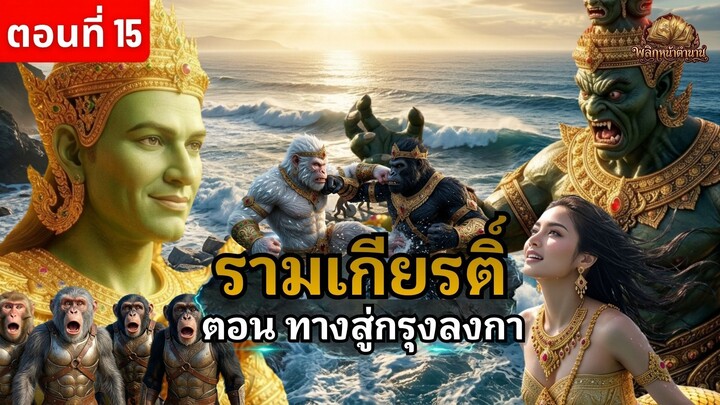รามเกียรติ์ ตอน 15 ทางสู่กรุงลงกา ศึกถมทะเล! มหากาพย์สร้างถนนข้ามสมุทร เตรียมบุกถิ่นทศกัณฐ์