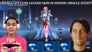 FRANCA SPIN IN PSIONIC ORACLE EVENT! (I GET GUINEVERE LEGEND SKIN) - MLBB