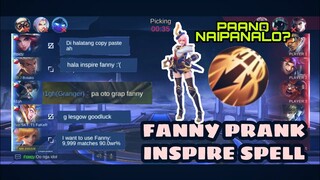 FANNY PRANK IN MYTHIC 1 RANK WITH INSPIRE SPELL - TOP JUPITER FANNY