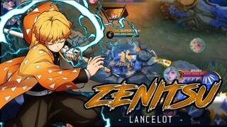 KETIKA ZENITSU AGATSUMA MODE TURU DI LAND OF DOWN - MOBILE LEGENDS BANG BANG