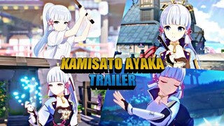 All trailer of Kamisato Ayaka in Genshin Impact