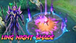 LING NIGHT SHADE GAMEPLAY | LING DRAGON TAMER ONLY SKILLS EFFECTS - MOBILE LEGENDS BANG BANG