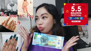 Shoppe 5.5 Sale Haul with Just Php 1,000