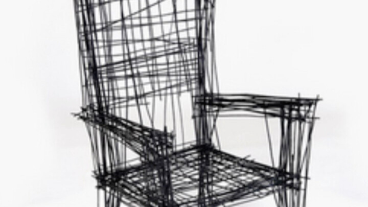 This is actually a real chair—both the designer and the painter are speechless.