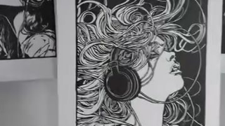 Printing LARGE relief print ZORA 🔥