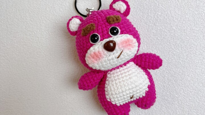 Mom Wen’s Handmade [Episode 1] – Crochet Yarn Knitting Craft: Cute Strawberry Bear Tutorial (Part 1)