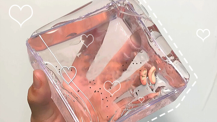 [ASMR][DIY]What beautiful pink crystal slime!|<Luo Xia>