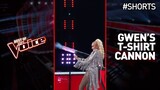 Gwen's T-Shirt Cannon on The Voice | #Shorts