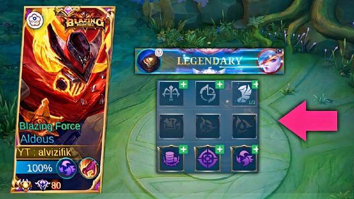 ALDOUS LEGENDARY WITH THIS SET EMBLEM+BUILD ITEM HARDING 2022 🔥 ENEMY WILL EATING CHOCOLATE