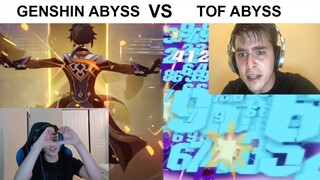 GENSHIN ABYSS VS TOF ABYSS