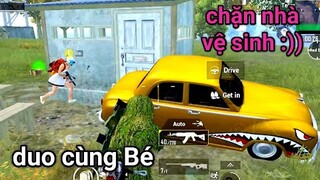 PUBG Mobile - Rủ Bé Chặn Cửa Hầm Boss Đón Team China | Định Chặn Cửa Gặp Ngay &quot;Lực Sĩ&quot; :D