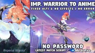 Fanny Imperial Warrior To Aspirant Anime Skin Script No Password | Full Voice & HD Effects