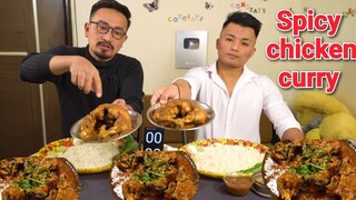 Spicy Chicken Curry, Eronba EATING CHALLENGE || Chouhai thongba || Yen thongba chaba hanba tanaba