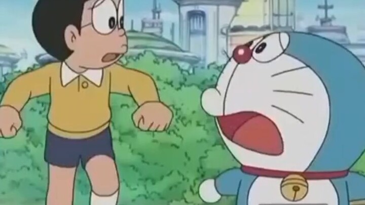 Nobita dan Doraemon kebingungan